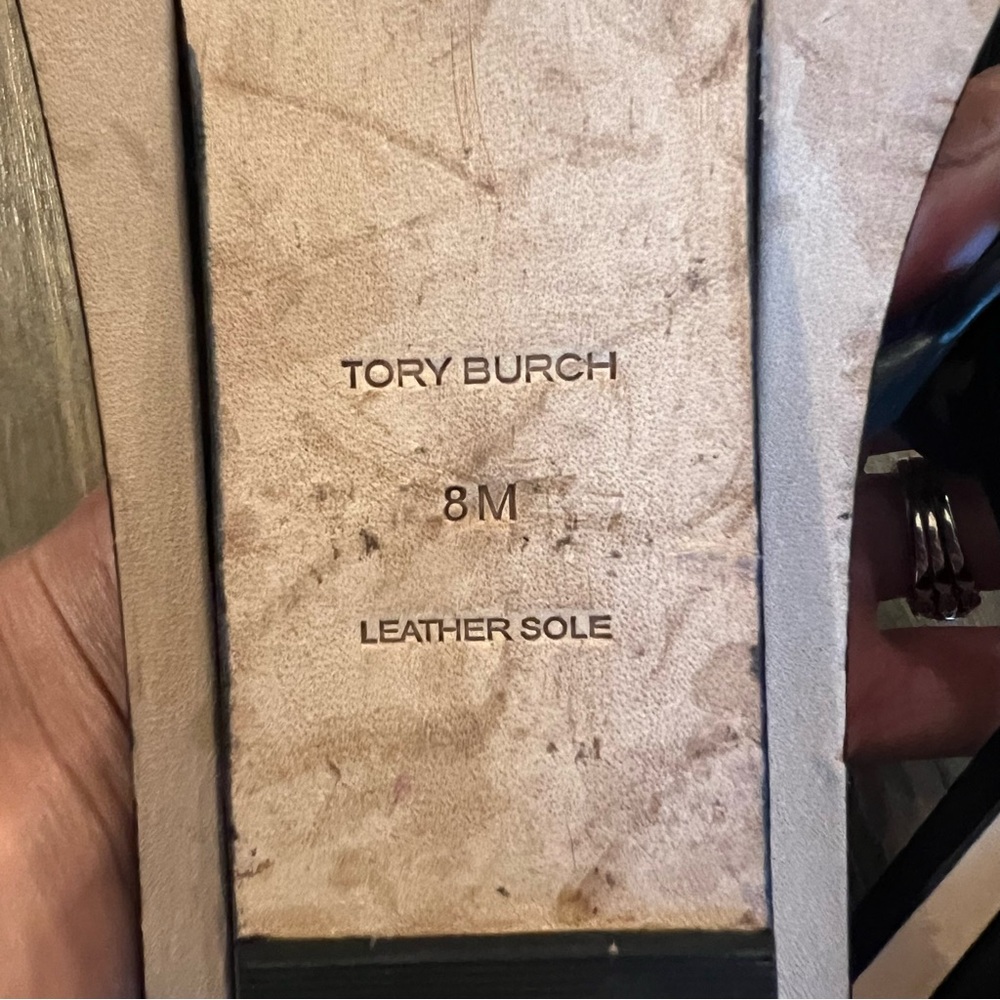 Tory Burch Tiny Miller Thong Sandals | Black | Leather | VGUC | 8 - Picture 8 of 9